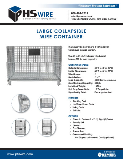 Large Wire Container